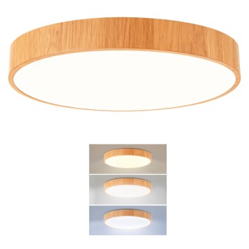 Brilagi - LED loftlampe POOL LED/36W/230V 3000/4000/6000K Ø 30 cm i trælook
