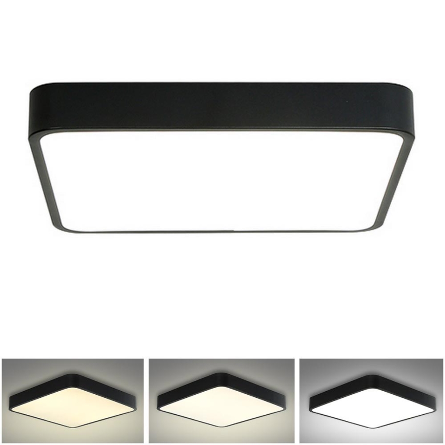 Brilagi - LED loftlampe POOL LED/36W/230V 3000/4500/6000K 40x40 cm sort