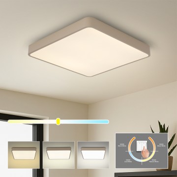 Brilagi - LED loftlampe POOL LED/48W/230V 3000/4000/6000K 50x50 cm beige