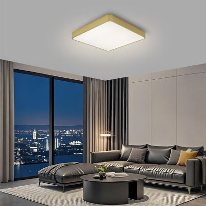 Brilagi - LED loftlampe POOL LED/48W/230V 3000/4000/6000K 50x50 cm guld