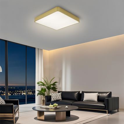 Brilagi - LED loftlampe POOL LED/48W/230V 3000/4000/6000K 50x50 cm guld