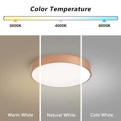 BRILAGI - LED loftlampe POOL LED/48W/230V 3000/4000/6000K Ø 40 cm kobberfarvet