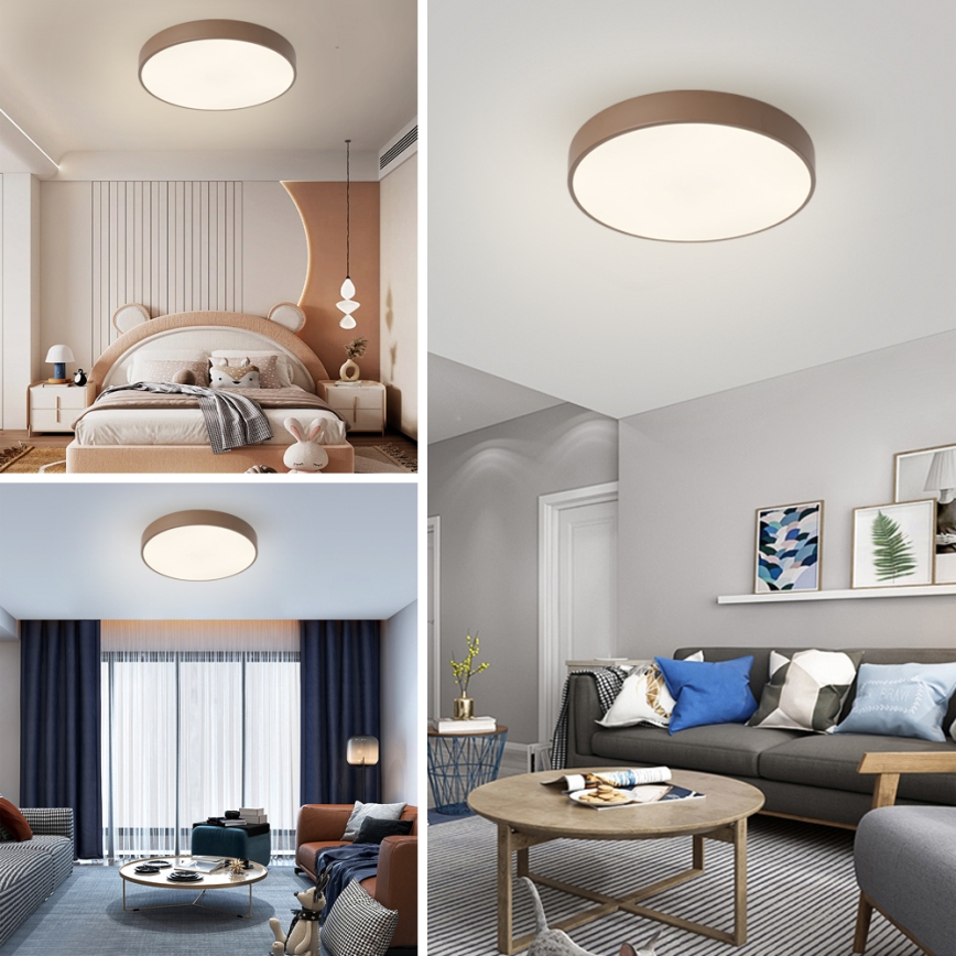 Brilagi - LED-loftlampe POOL LED/60W/230V 3000/4000/6000K Ø 50 cm brun