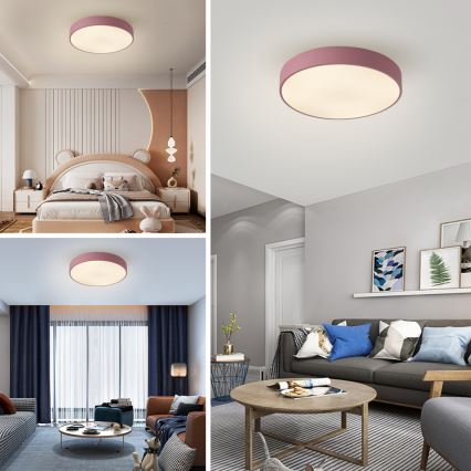 Brilagi - LED loftlampe POOL LED/60W/230V 3000/4000/6000K Ø 50 cm lyserød