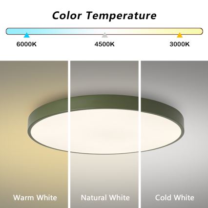 Brilagi - LED loftlampe POOL LED/60W/230V 3000/4000/6000K Ø 60 cm grøn