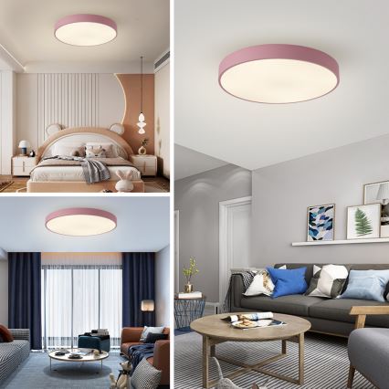 Brilagi - LED-loftlampe POOL LED/60W/230V 3000/4000/6000K Ø 60 cm rosa