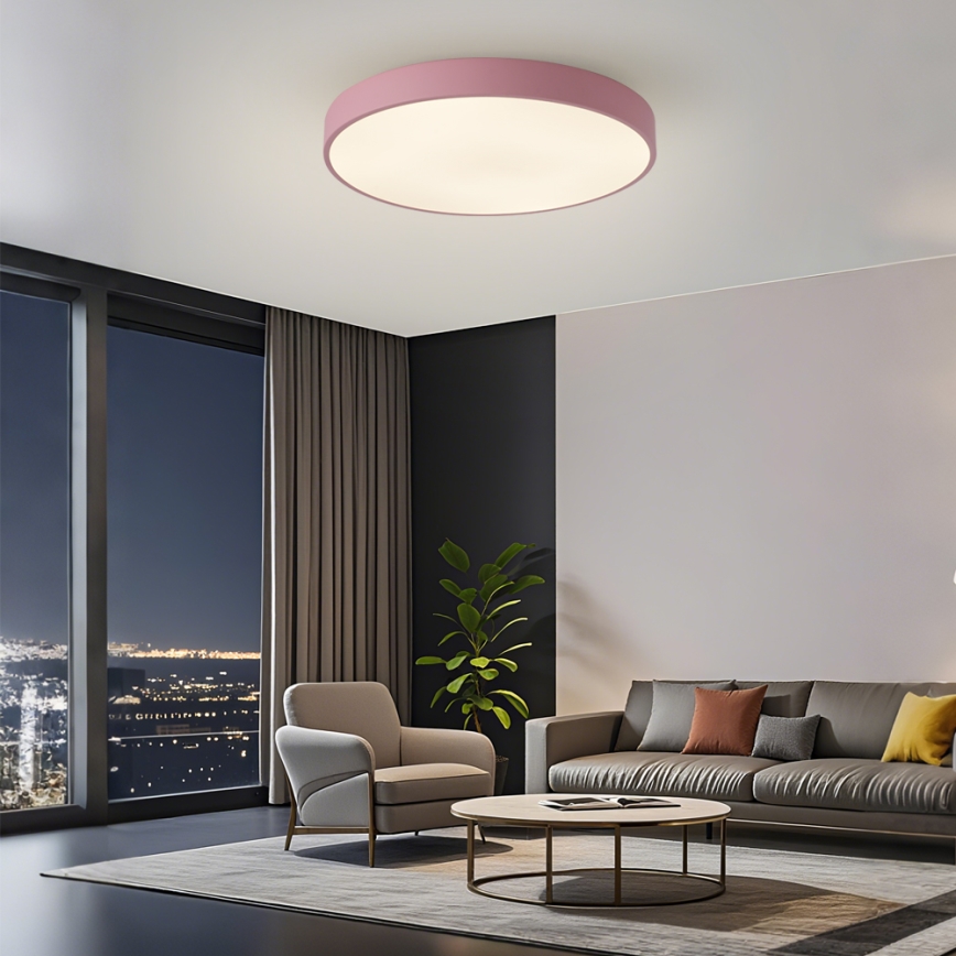 Brilagi - LED loftlampe POOL LED/60W/230V 3000/4000/6000K Ø 60 cm rosa