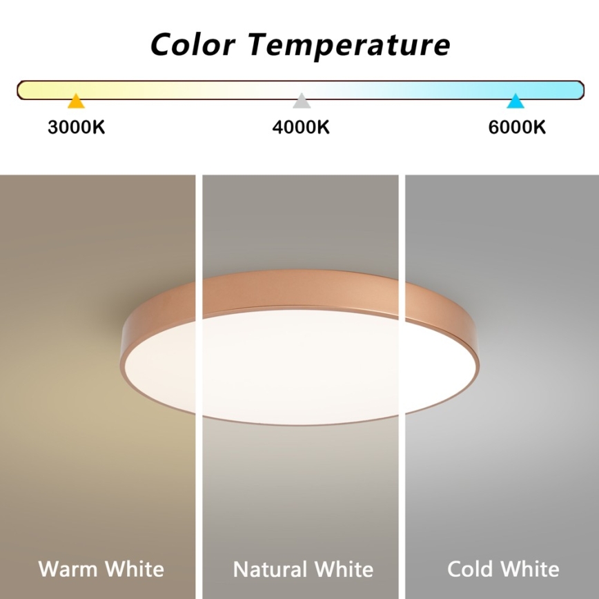 Brilagi - LED-loftlampe POOL LED/60W/230V 3000/4000/6000K Ø 60 cm bronze