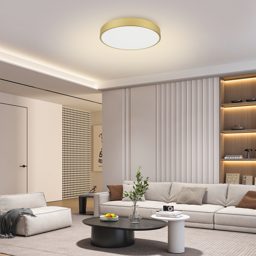 Brilagi - LED loftlampe POOL LED/60W/230V 3000/4000/6000K Ø 60 cm guldfarvet