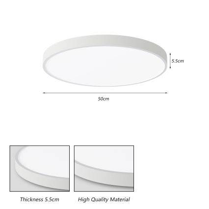 Brilagi - LED-loftlampe POOL LED/60W/230V 3000/4500/6000K 50 cm hvid