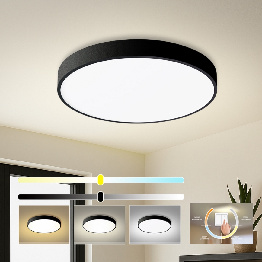 Brilagi - LED loftlampe POOL LED/60W/230V 3000/4500/6000K Ø 60 cm sort