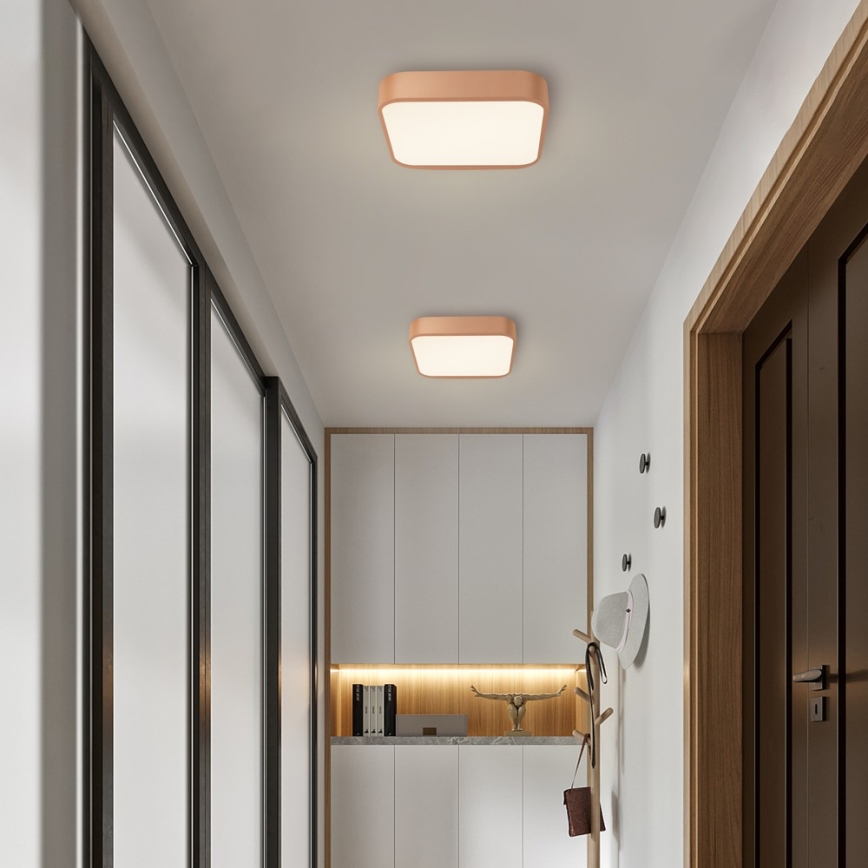 BRILAGI - LED-loftlampe POOL SQUARE LED/36W/230V 3000/4000/6000K 40x40 cm bronzefarvet