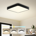 Brilagi - LED-loftlampe POOL SQUARE LED/36W/230V 3000/4000/6000K 40x40 cm sort