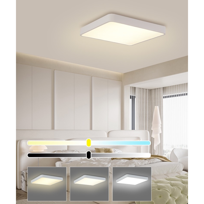 Brilagi - LED loftlampe POOL SQUARE LED/36W/230V 3000/4500/6000K 40x40 cm hvid