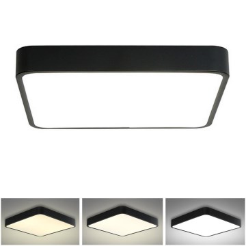 Brilagi - LED loftlampe POOL SQUARE LED/36W/230V 3000/4500/6000K 40x40 cm sort