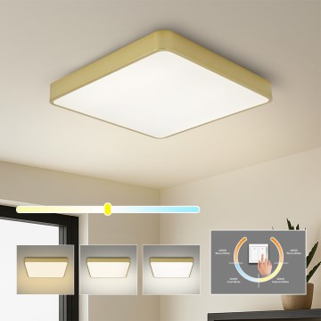 Brilagi - LED loftlampe POOL SQUARE LED/48W/230V 3000/4000/6000K 50x50 cm guld