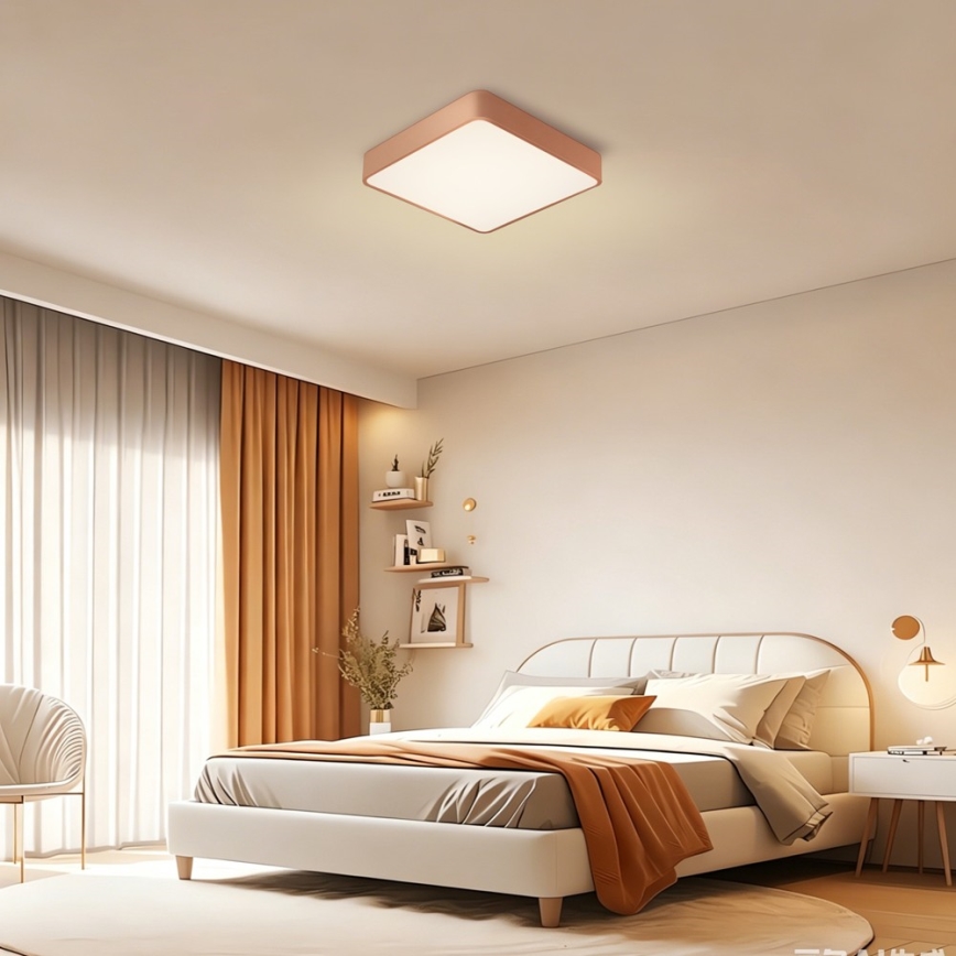 BRILAGI - LED loftlampe POOL SQUARE LED/48W/230V 3000/4000/6000K 50x50 cm kobberfarvet
