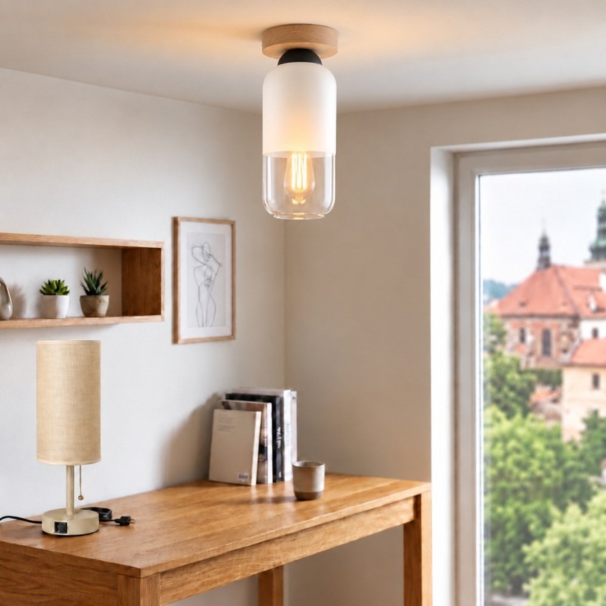 BRILAGI - LED loftlampe RETRO GLASS 1xE27/60W/230V Ø 14 cm eg/hvid