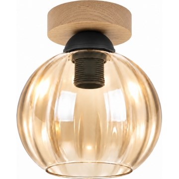 BRILAGI - LED Loftlampe RETRO GLASS 1xE27/60W/230V Ø 18 cm eg/røget beige