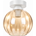 BRILAGI - LED loftlampe RETRO GLASS 1xE27/60W/230V Ø 18 cm hvid/røgfarvet beige