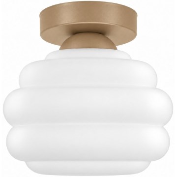 BRILAGI - LED loftlampe RETRO GLASS 1xE27/60W/230V Ø 20 cm beige/hvid