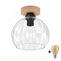 BRILAGI - LED loftlampe RETRO GLASS 1xE27/60W/230V Ø 25 cm eg/klar