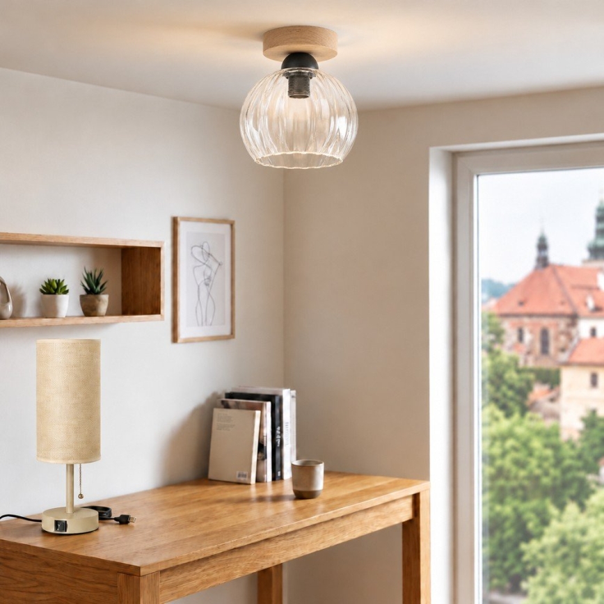 BRILAGI - LED loftlampe RETRO GLASS 1xE27/60W/230V Ø 25 cm eg/klar