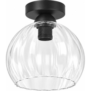 BRILAGI - LED loftlampe RETRO GLASS 1xE27/60W/230V Ø 25 cm sort/klar