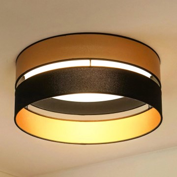 Brilagi - LED loftlampe ROYAL LED/24W/230V diameter 45 cm sort/guldfarvet