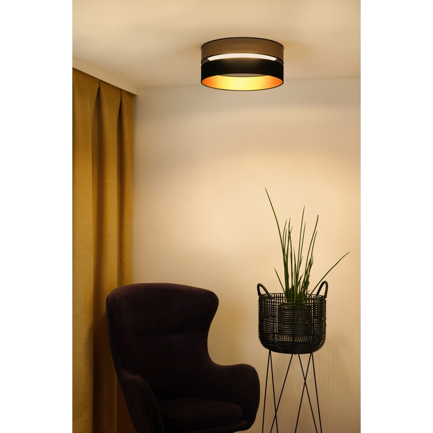 Brilagi - LED loftlampe ROYAL LED/24W/230V diameter 45 cm sort/guldfarvet