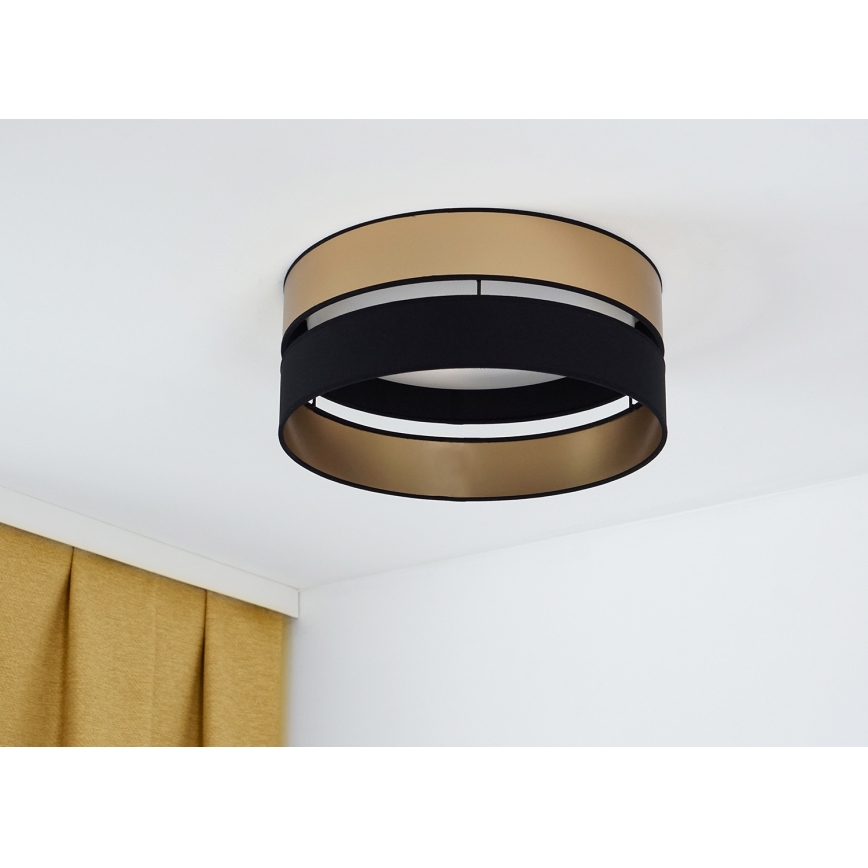 Brilagi - LED loftlampe ROYAL LED/24W/230V diameter 45 cm sort/guldfarvet