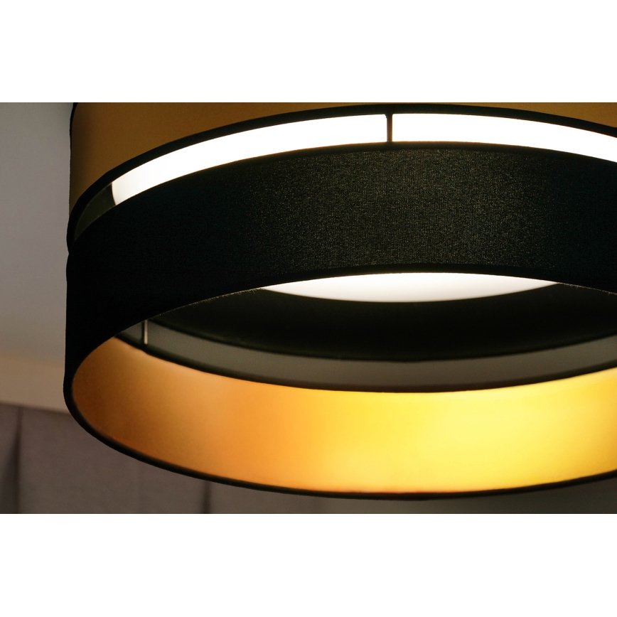 Brilagi - LED loftlampe ROYAL LED/24W/230V diameter 45 cm sort/guldfarvet