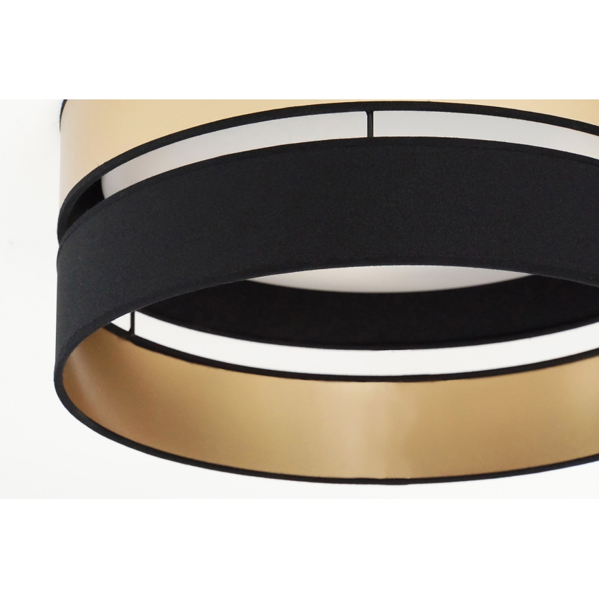 Brilagi - LED loftlampe ROYAL LED/24W/230V diameter 45 cm sort/guldfarvet