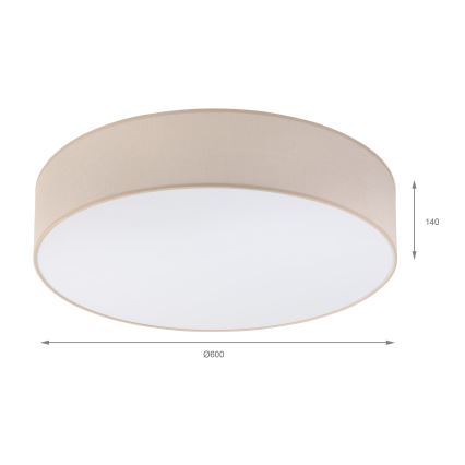 Brilagi - LED-loftlampe SIRIJA 4xE27/15W/230V Ø 60 cm beige