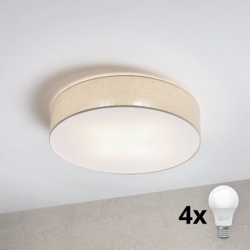 Brilagi - LED loftlampe SIRIJA 4xE27/15W/230V Ø 60 cm cremefarvet