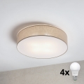 Brilagi - LED-loftlampe SIRIJA 4xE27/60W/230V Ø 60 cm beige