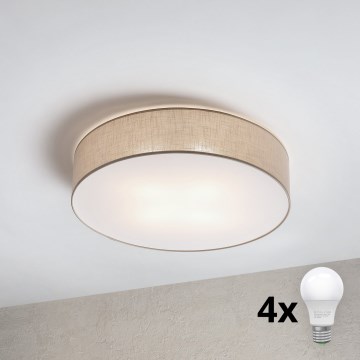 Brilagi - LED-loftlampe SIRIJA 4xE27/60W/230V Ø 60 cm beige