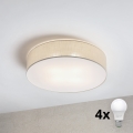 Brilagi - LED loftlampe SIRIJA 4xE27/60W/230V Ø 60 cm cremefarvet