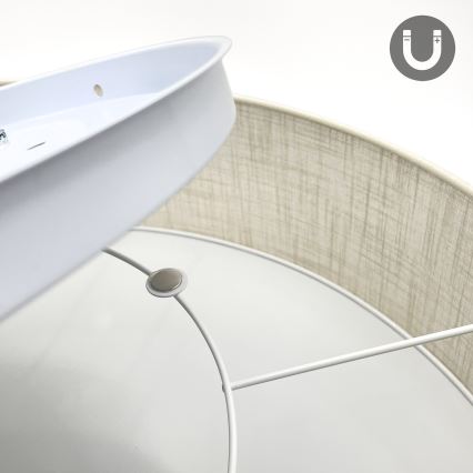 Brilagi - LED loftlampe SIRIJA 4xE27/60W/230V Ø 60 cm cremefarvet