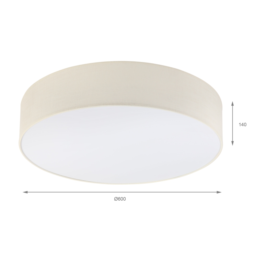 Brilagi - LED loftlampe SIRIJA 4xE27/60W/230V Ø 60 cm cremefarvet