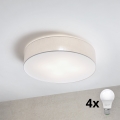 Brilagi - LED-loftlampe SIRIJA 4xE27/60W/230V Ø 60 cm hvid