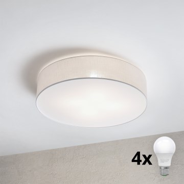Brilagi - LED-loftlampe SIRIJA 4xE27/60W/230V Ø 60 cm hvid