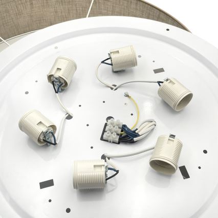Brilagi - LED-loftlampe SIRIJA 6xE27/15W/230V Ø 80 cm beige