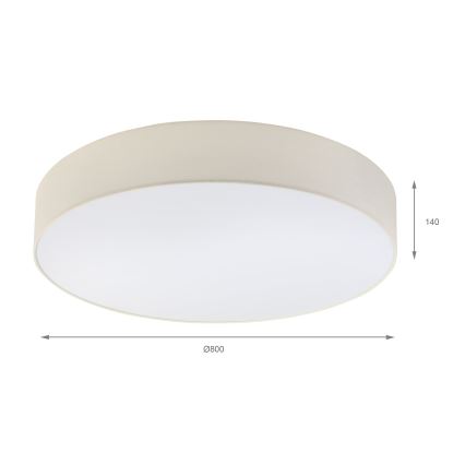 Brilagi - LED loftlampe SIRIJA 6xE27/15W/230V Ø 80 cm cremefarvet