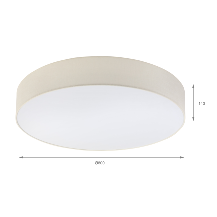Brilagi - LED loftlampe SIRIJA 6xE27/15W/230V Ø 80 cm cremefarvet