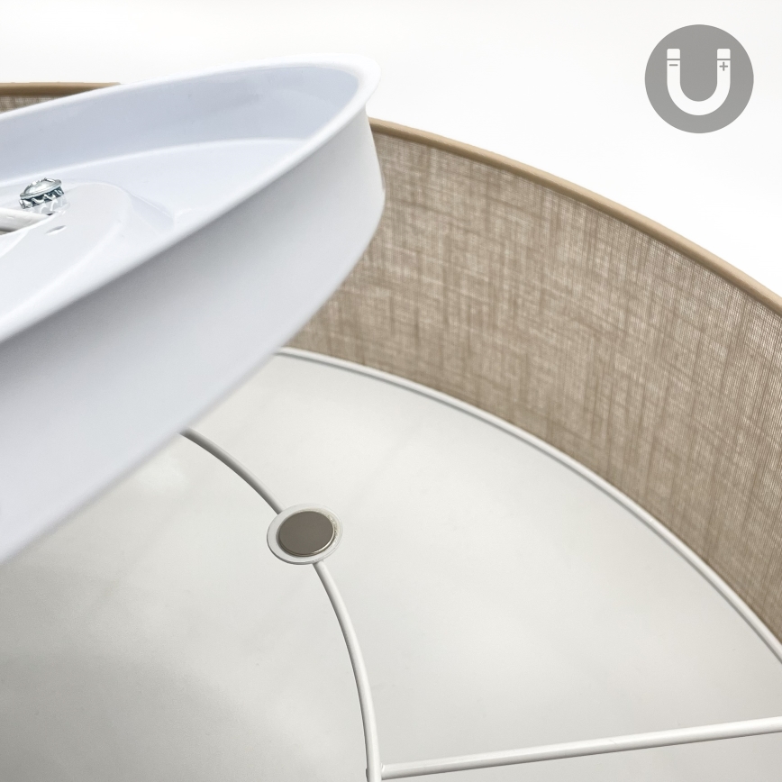 Brilagi - LED loftlampe SIRIJA 6xE27/60W/230V Ø 80 cm beige