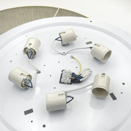 Brilagi - LED loftlampe SIRIJA 6xE27/60W/230V Ø 80 cm cremefarvet