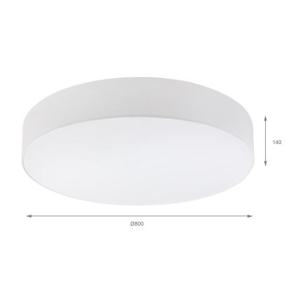 Brilagi - LED-loftlampe SIRIJA 6xE27/60W/230V Ø 80 cm hvid