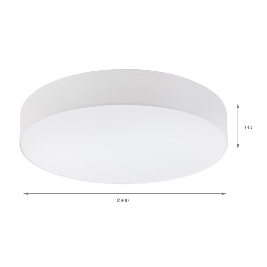 Brilagi - LED-loftlampe SIRIJA 6xE27/60W/230V Ø 80 cm hvid
