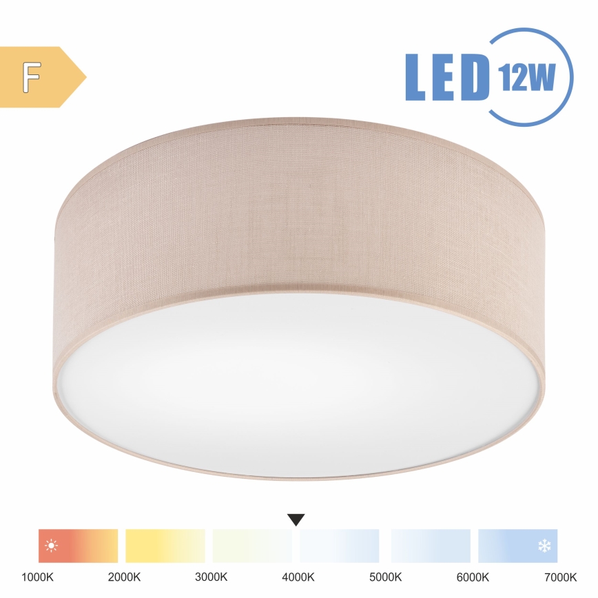 Brilagi - LED loftlampe SIRIJA LED/12W/230V diameter 35 cm beige